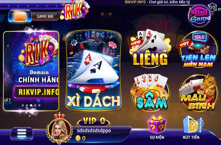 Đa Dạng Các Trò Chơi Đỉnh Cao Tại Sảnh Game Bài RikVip Nơi Hội Tụ Hàng Triệu Cao Thủ Quốc Tế
