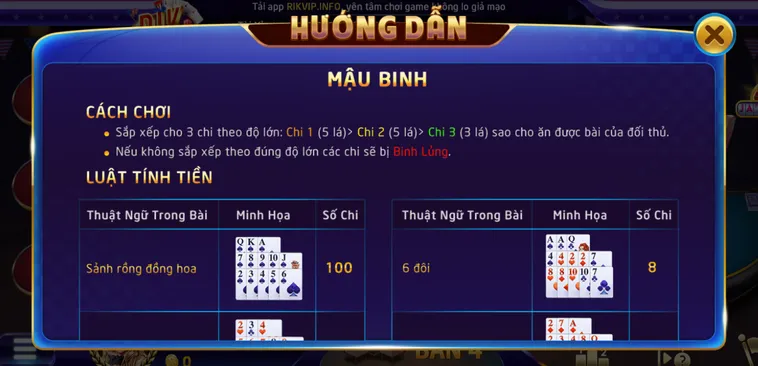 Trải Nghiệm Siêu Phẩm Game Mậu Binh Tại RikVip Với Cơ Hội Nhận Thưởng Khủng