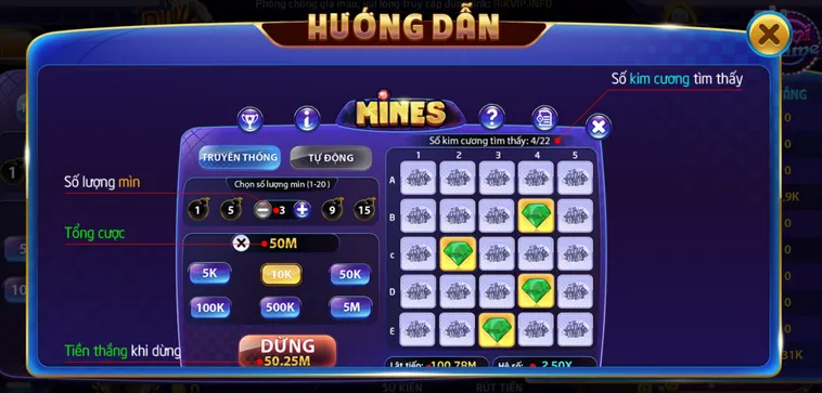 Minigame Mines Tại RikVip Siêu Phẩm Giải Trí Với Cuộc Phiêu Lưu Săn Kho Báu Đầy Mạo Hiểm