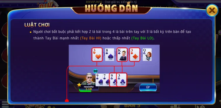 Omaha Poker 6 Tại RikVip Sân Chơi Giải Trí Đẳng Cấp Cho Mọi Game Thủ Chuyên Nghiệp