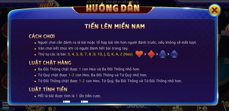 Chinh Phục Đỉnh Cao Tiến Lên Miền Nam tại RikVip Với Tỷ Lệ Thắng Cực Khủng