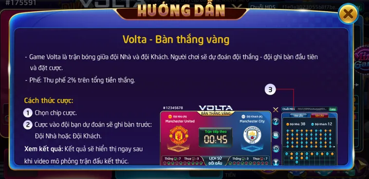 Chinh Phục Đỉnh Cao Minigame Volta Bàn Thắng Vàng Tại RikVip Với Tỷ Lệ Thắng Lớn