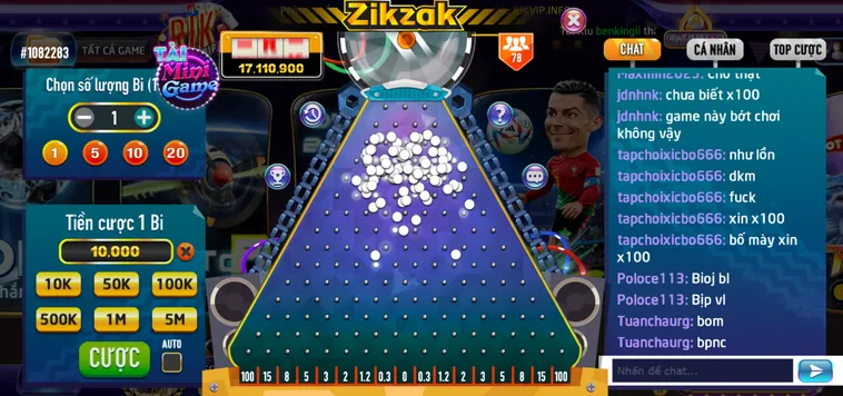 Minigame Zik Zak Tại RikVip Thế Giới Giải Trí Bùng Nổ Phần Thưởng Cực Khủng